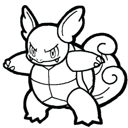 445x445 Para And Color Sheets Pokemon Coloring Pages Wartortle Coloring