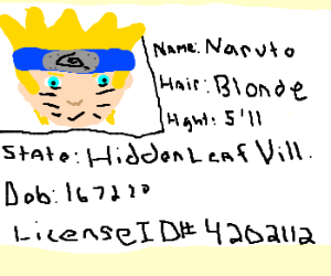 300x250 Naruto's Driver's License