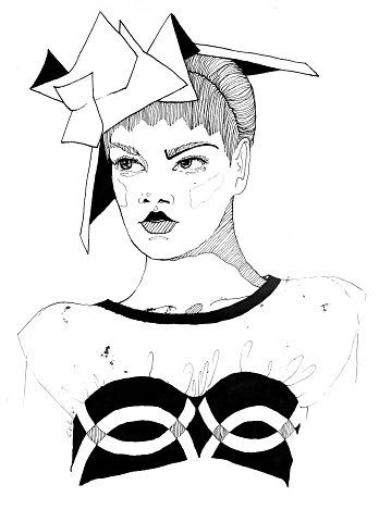 348x480 Fashion Drawing