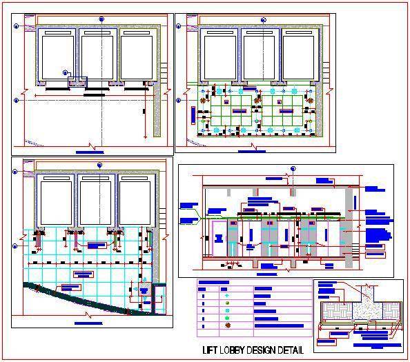 594x525 Lift Lobby Elevation Plan N Design