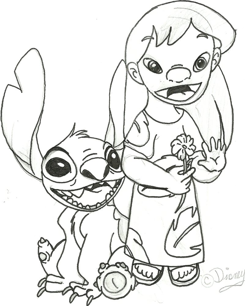 801x998 Disney's Lilo And Stitch By Demiohukau15