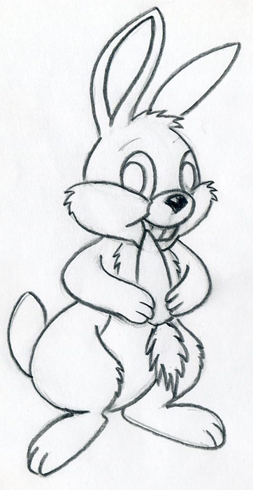 362x701 Let's Draw Cartoon Rabbit. Easy To Follow Tutorial.