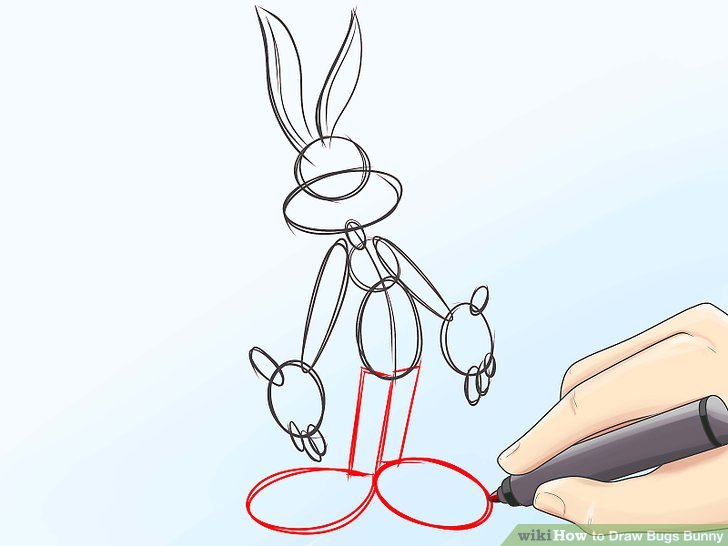 728x546 How To Draw Bugs Bunny (With Pictures)