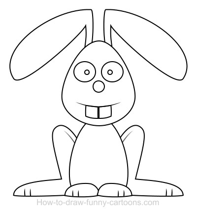 400x438 Drawing A Rabbit Cartoon