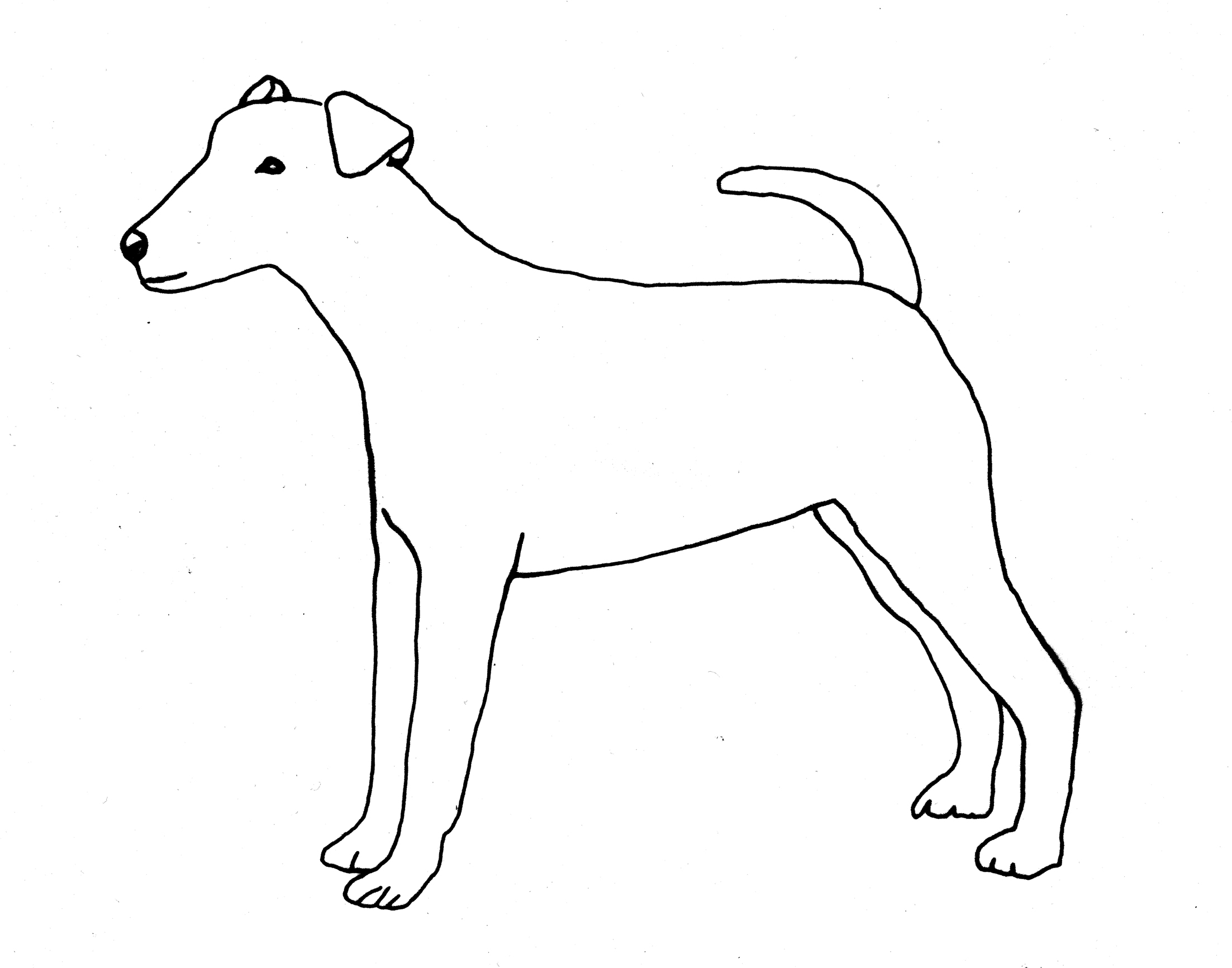 2205x1732 Dog Line Drawing Group