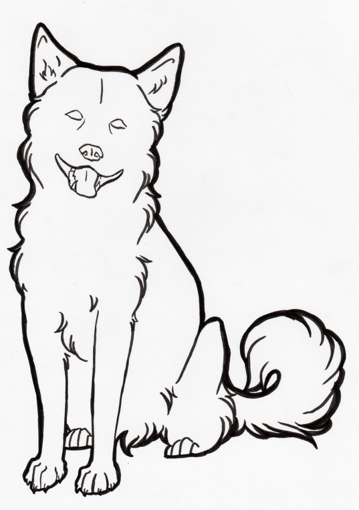 722x1024 Line Drawing Of A Dog Best Photos Of Puppy Line Drawing Cute Anime