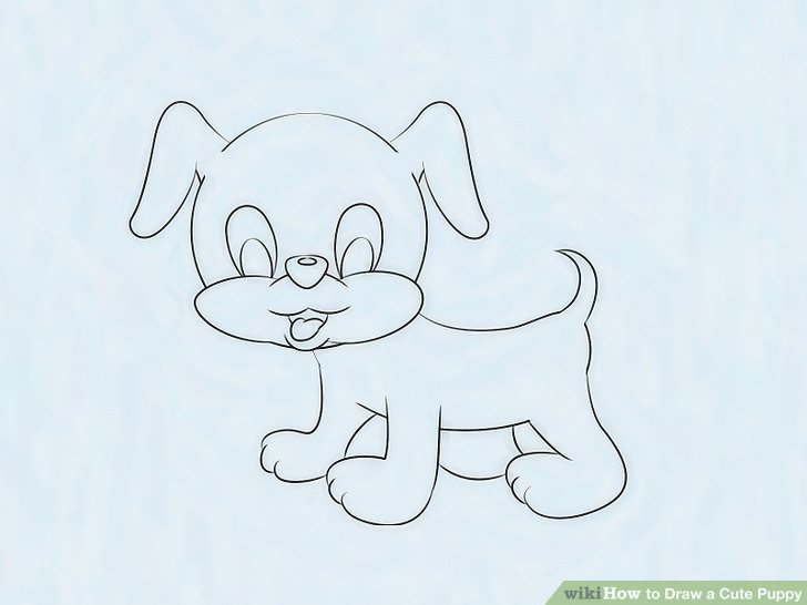 728x546 3 Ways To Draw A Cute Puppy