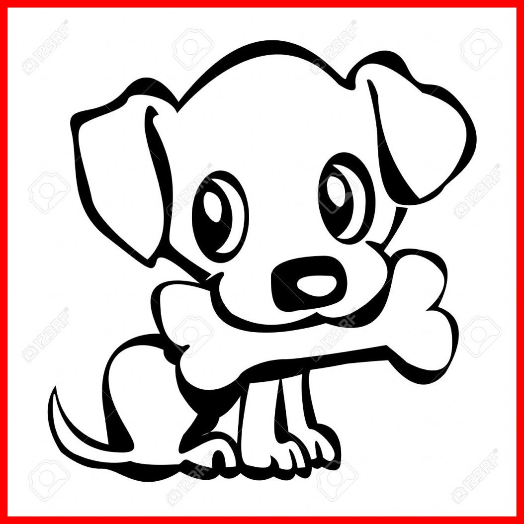 1054x1054 Inspiring Puppy Line Drawing At Getdrawings For Personal Use Pict