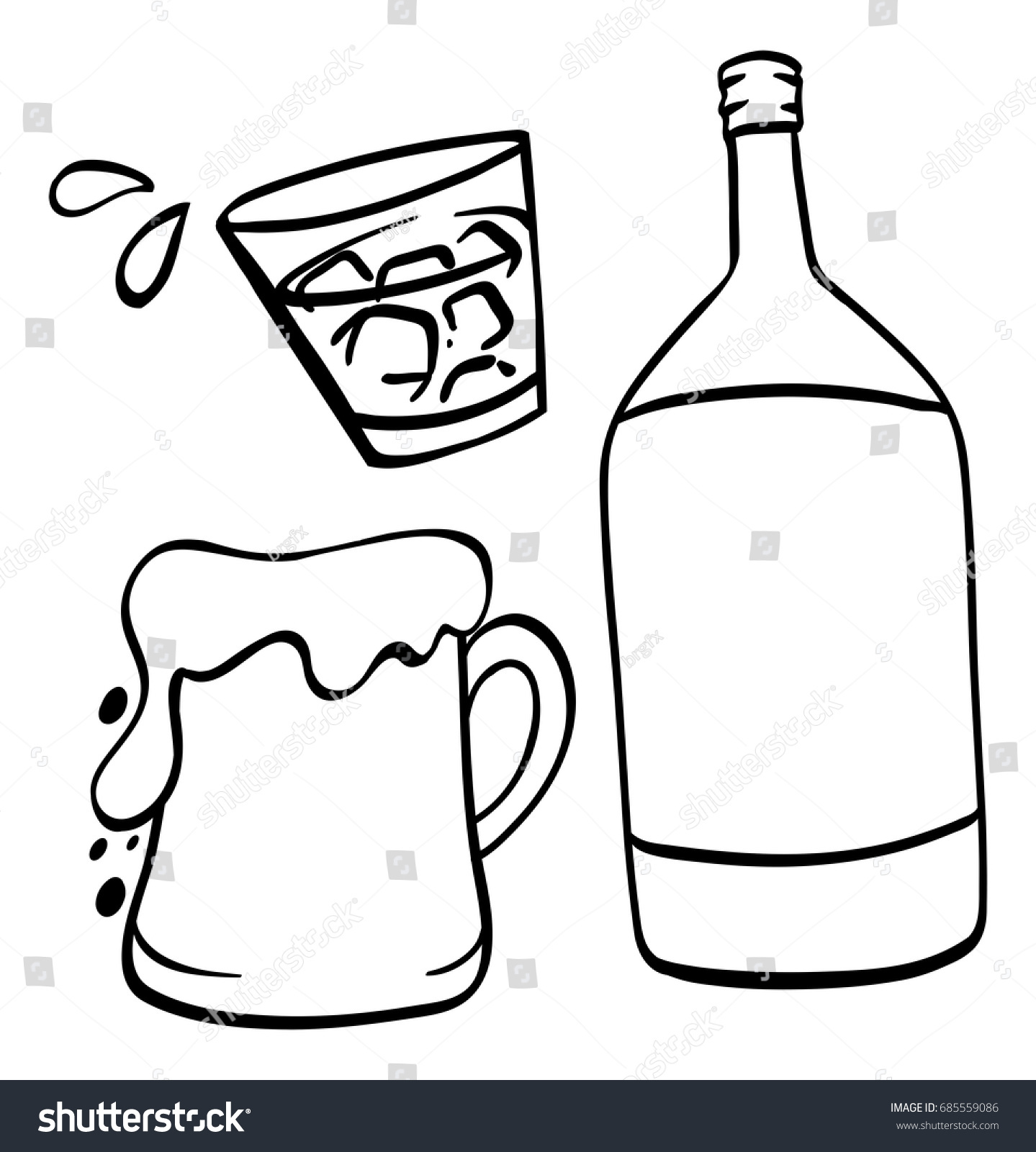 1439x1600 Collection Of Drawing Of Alcohol High Quality, Free Cliparts