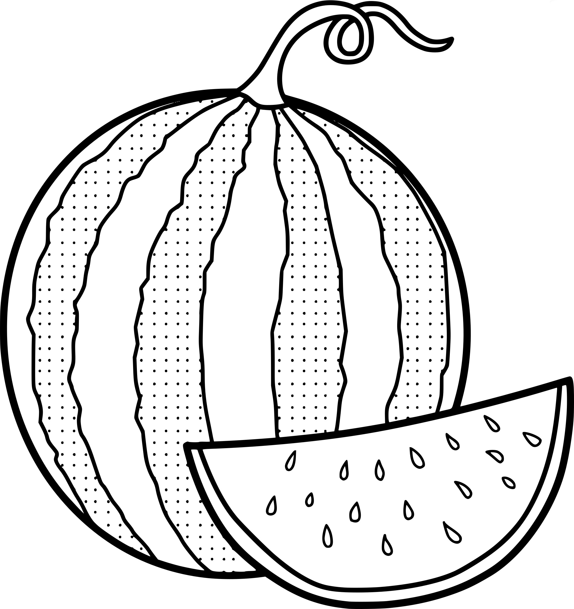 2256x2393 Awesome Watermelons Coloring Pages Collection Printable Coloring