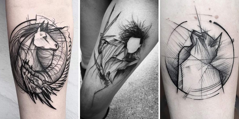 980x490 Fascinating Sketch Style Tattoo Designs