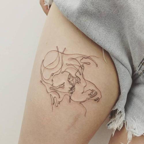 500x500 Continuous Line Drawing Tattoos Tumblr