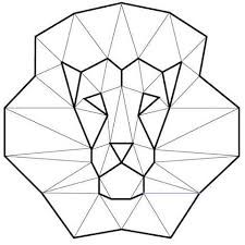 225x225 Image Result For Simple Geometric Lion Black And White Tattoos
