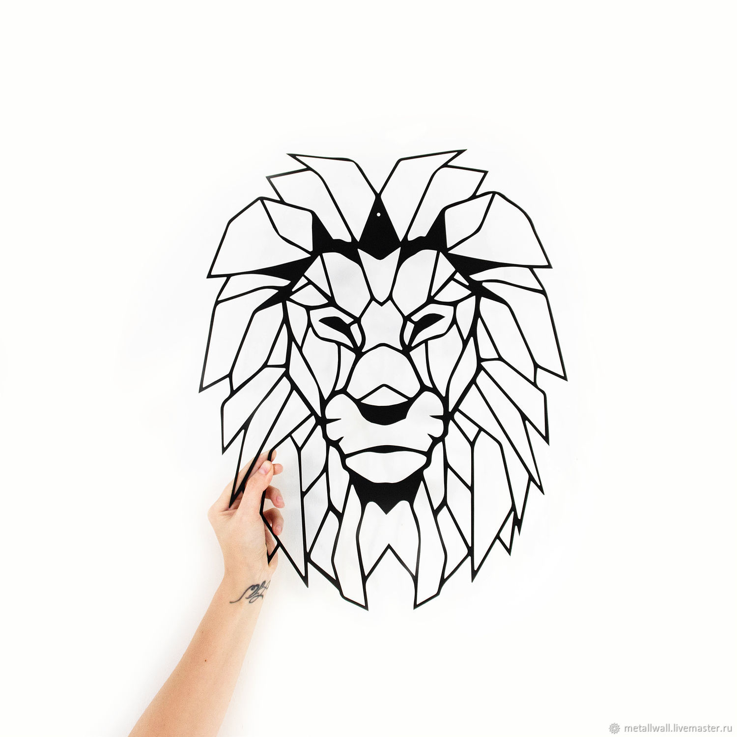1500x1500 Lion Geometric, Metal Shop Online On Livemaster With Shipping