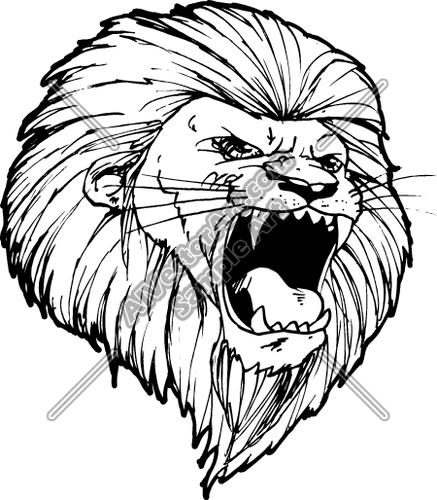 437x500 Gallery For Gt Lion Roar Line Drawing Senior T Shirt Ideas