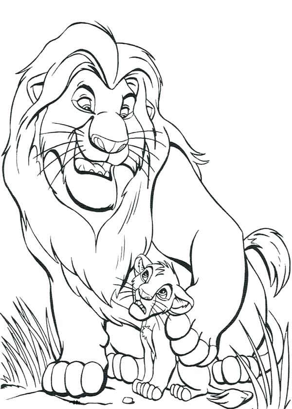 Lion King Drawing On Tree at GetDrawings | Free download