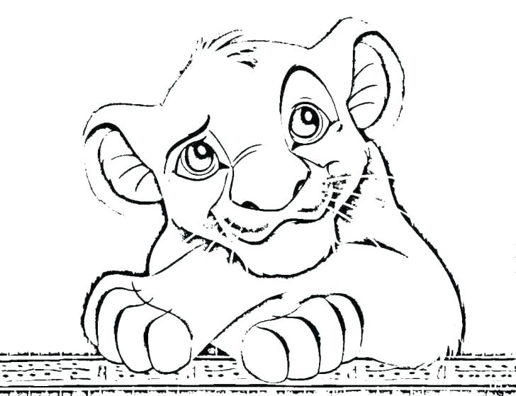 728x559 Laughing The Lion King Coloring Page Pages Tree Free Lion King