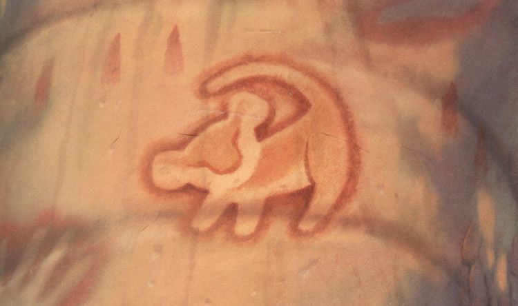 750x444 Simba Drawing In Rafiki's Tree The Lion King