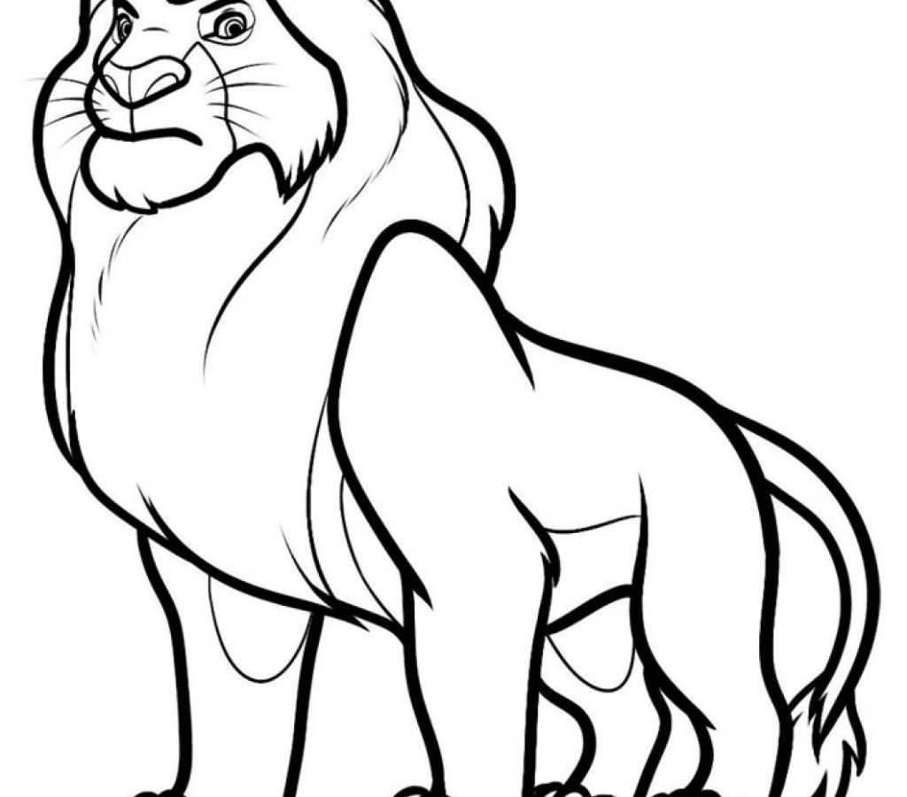 1024x900 Simba Coloring Pages With The Lion King Printable General 2 Free