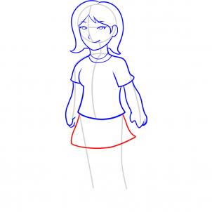302x302 How To Draw How To Draw A Girl For Kids