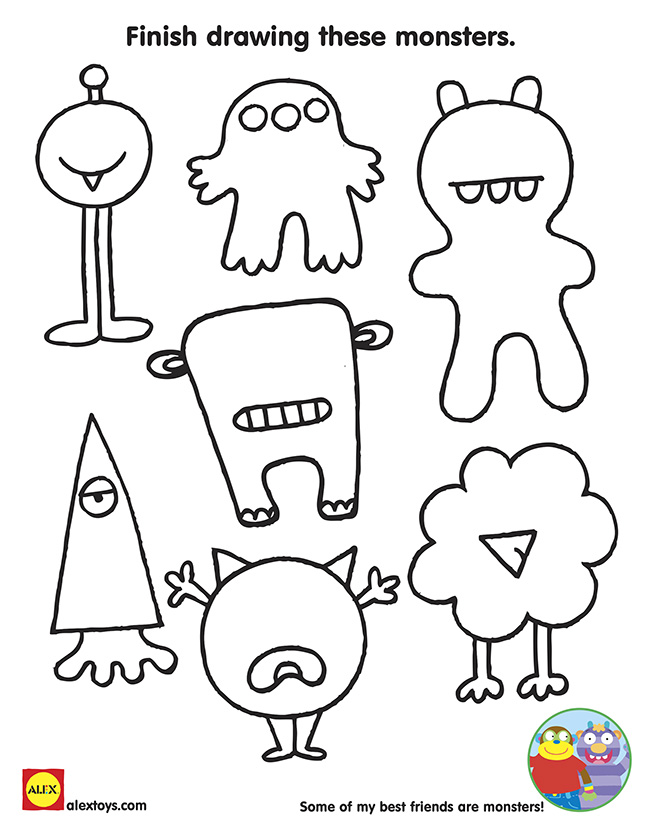650x840 23 Images Of Little Monster Printable Template