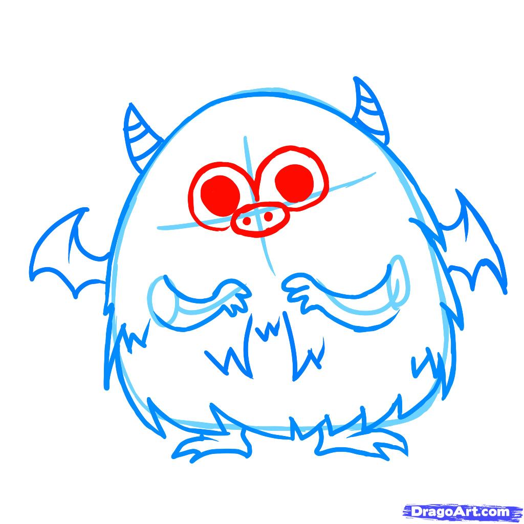 1024x1024 Collection Of Little Monster Drawing High Quality, Free