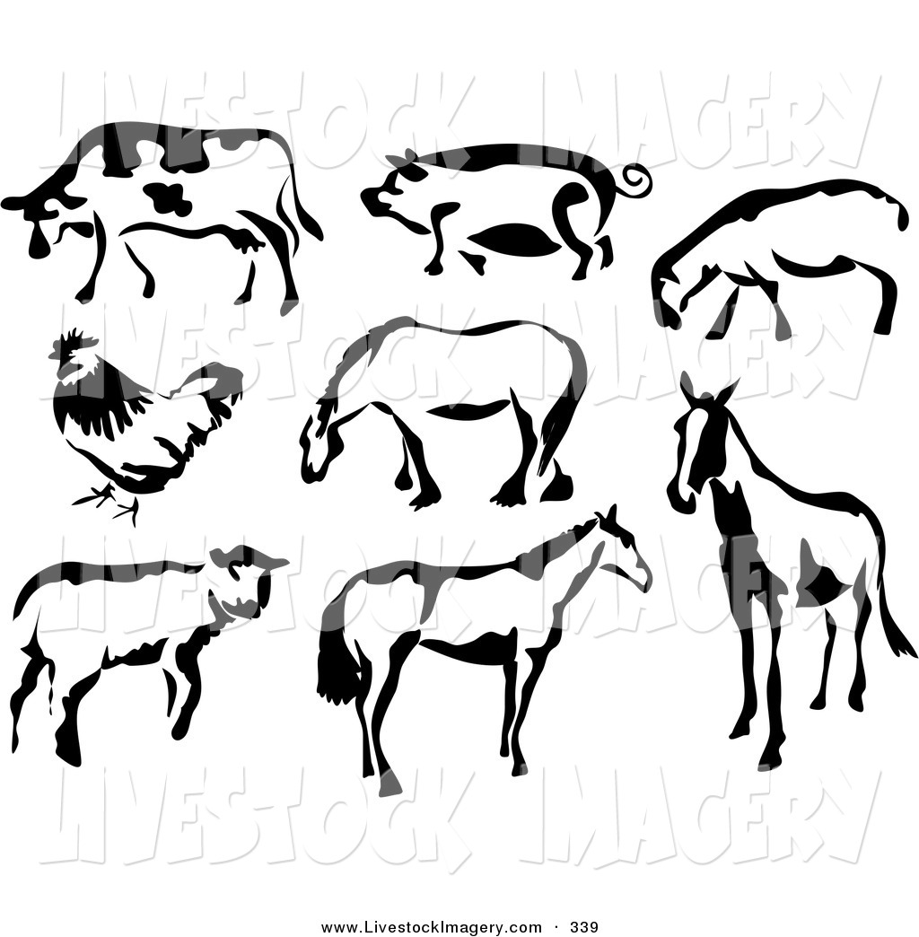 1024x1044 Royalty Free Farm Animal Stock Livestock Designs