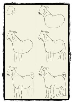 236x333 How To Draw Sheep Fartsy Drawings, Animal And Sketches