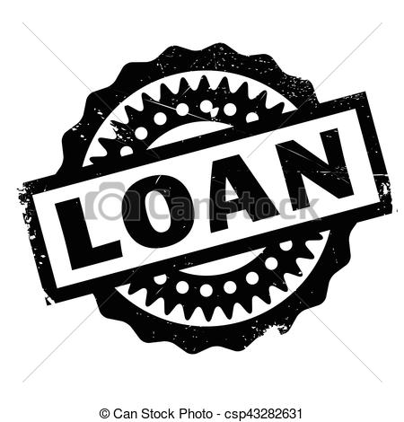 450x470 Loan Rubber Stamp. Grunge Design With Dust Scratches . Vectors