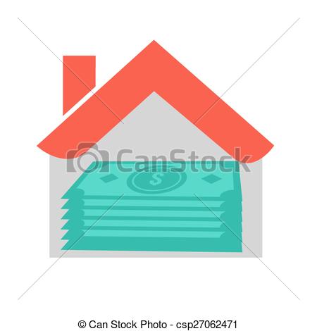 450x470 Home Loan. House, Loan, Money, Real Estate Icon Vector Vectors