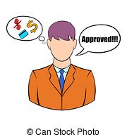 180x195 Loan Agreement With Loan Approved Stamp Icon In Isometric 3d