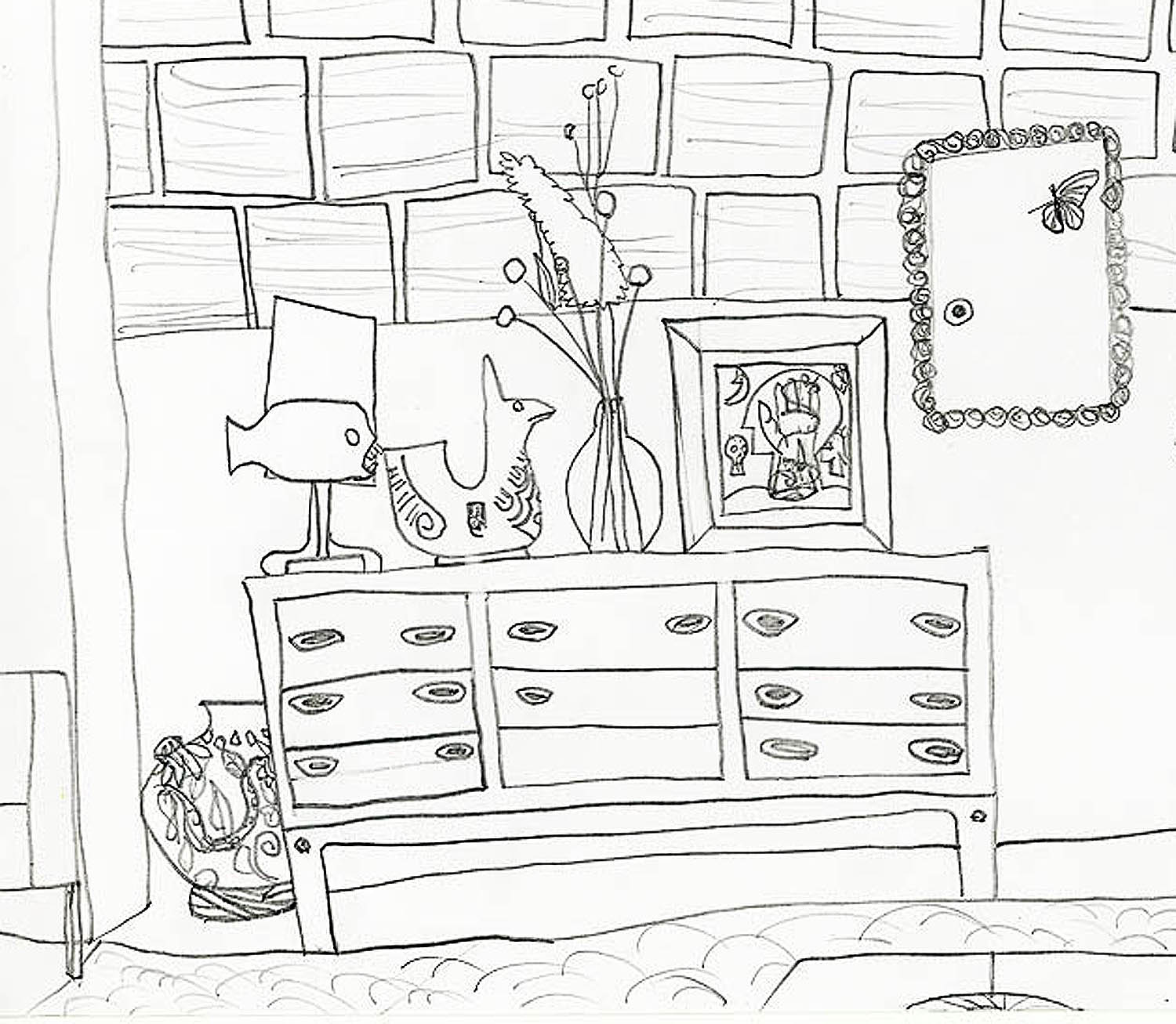 1500x1307 Santiago Evolution Of An Artist Spring Contour Drawings