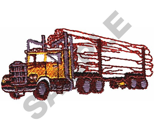 500x417 Logging Truck Embroidery Design From Great Notions Grand Slam
