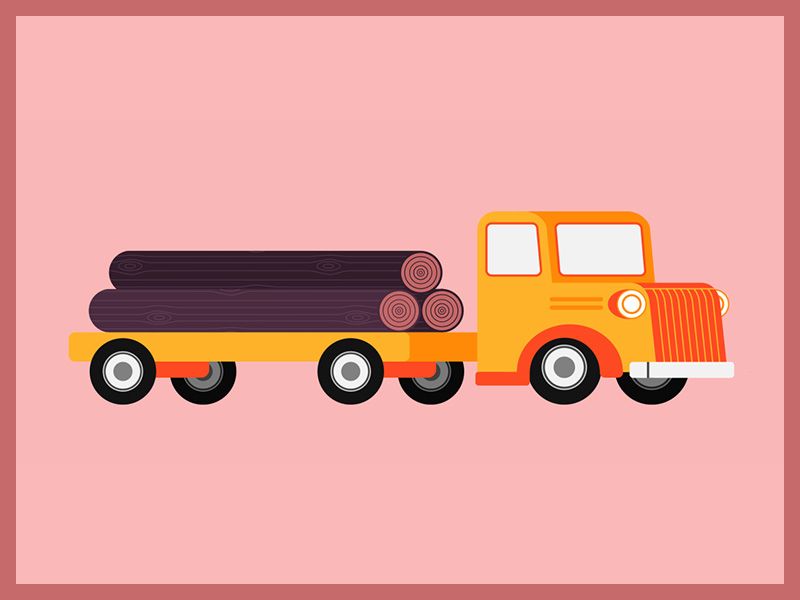 800x600 Log Truck Illustrations