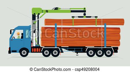 450x249 Log Truck.eps. Truck Carrying Trunk Of Tree On Truck Using