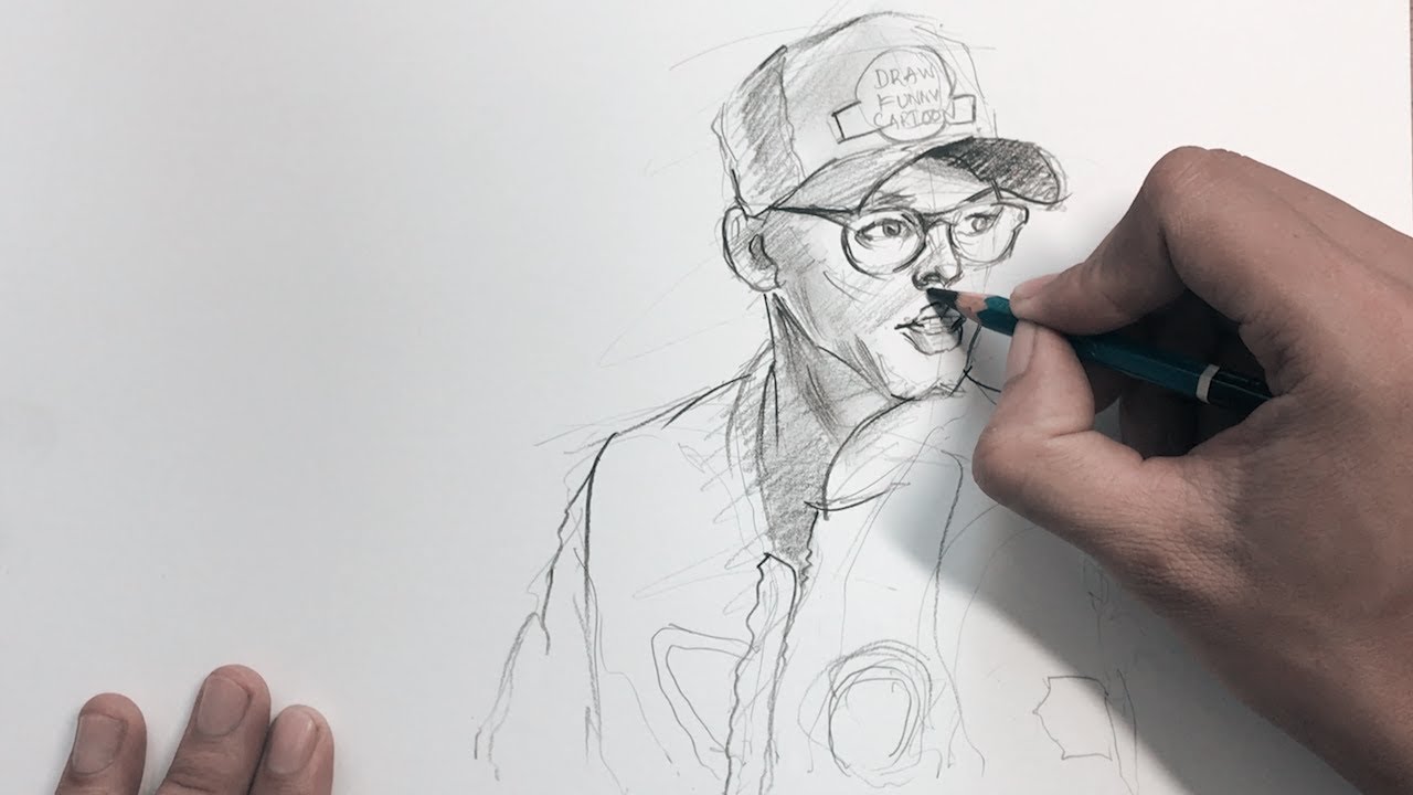 1280x720 How To Draw Protrait Rapper Logic