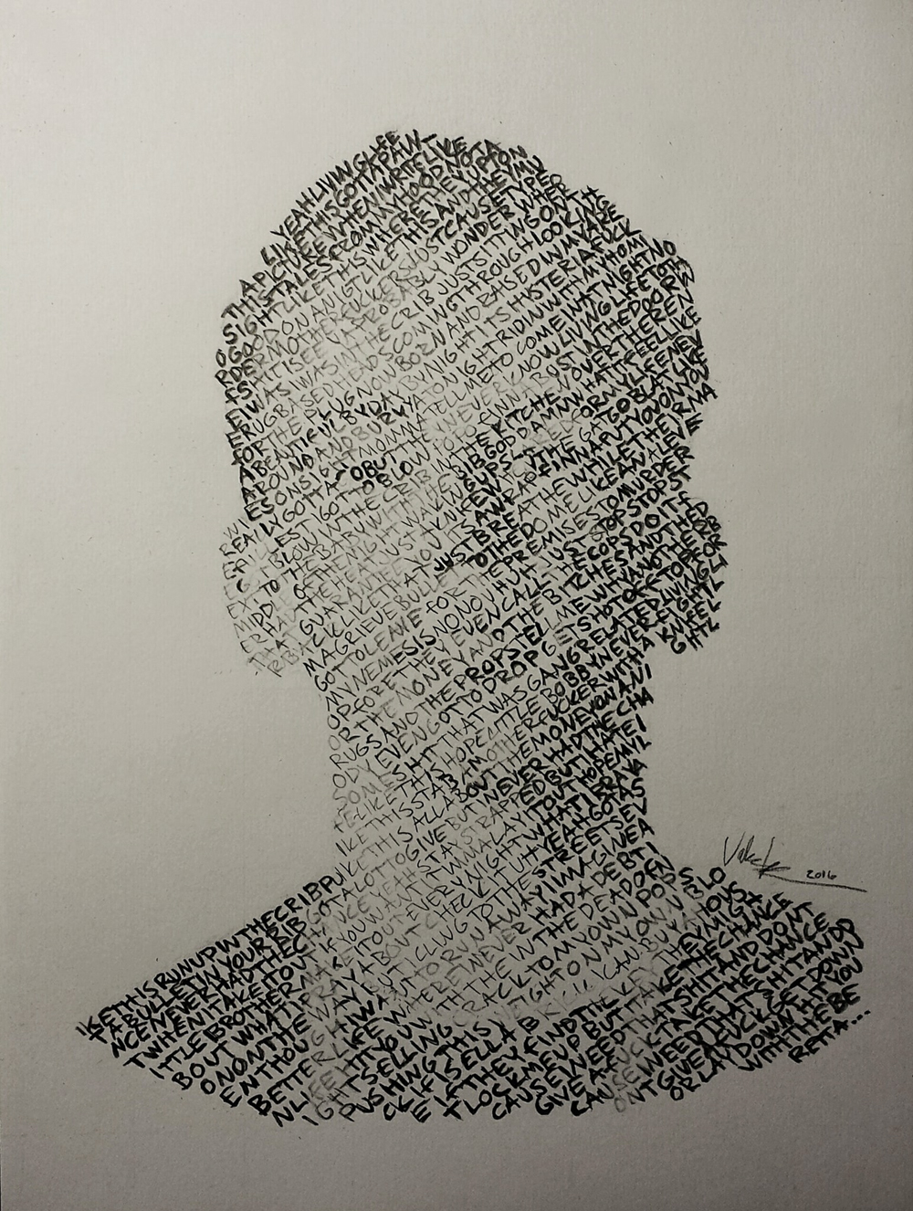 1000x1326 Lyric Portrait Of Logic Drawing