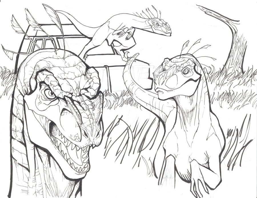 900x696 Raptors In The Long Grass Wip By Packraptor