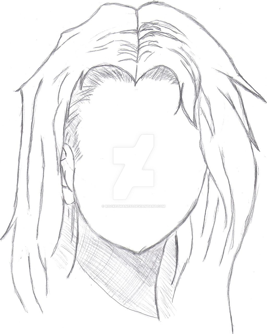 1024x1282 Stunning How To Draw Long Hair By Rocketman On Of Anime Men