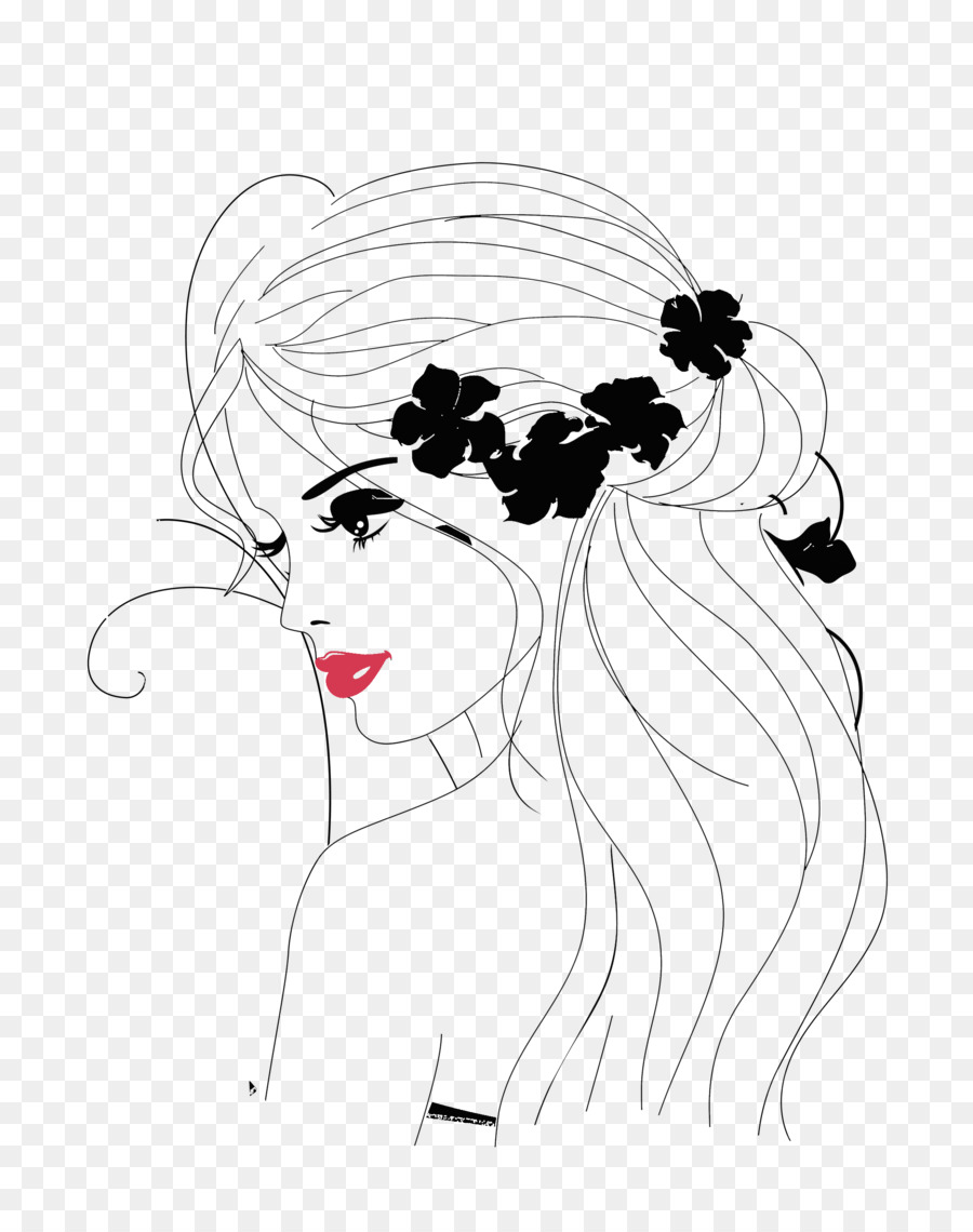 900x1140 Girl Drawing Woman