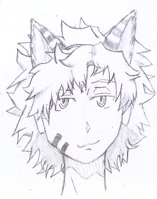 320x405 An Old Sketch Of My Oc Navy With Cat Ears. Yea, Lots Of Old