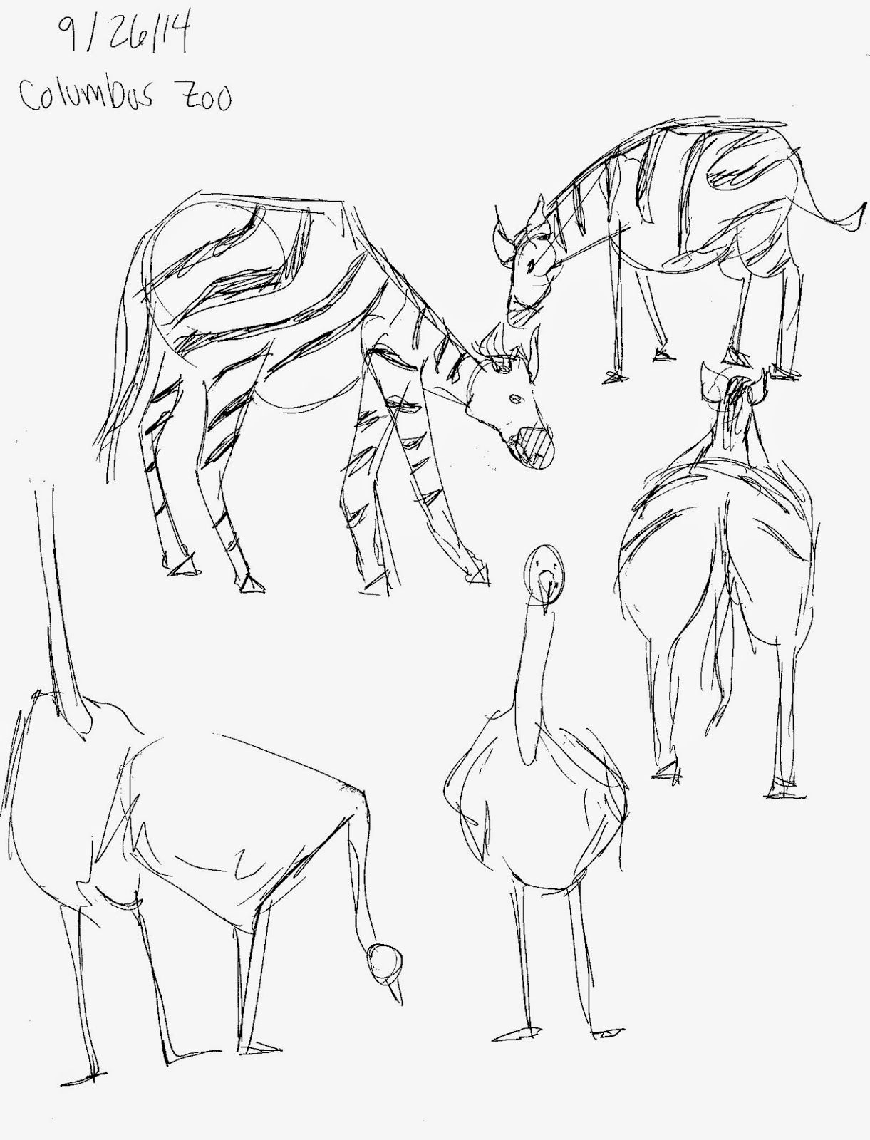 1221x1600 Ccad Zoo Trip!] Lots Of Animal Life Drawings! Blog Posts