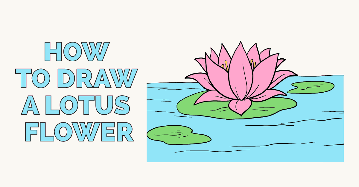 1200x628 How To Draw A Lotus Flower
