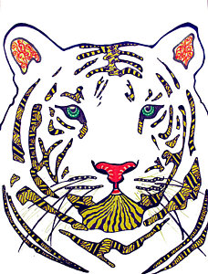 228x300 Lsu Tigers Drawings Fine Art America
