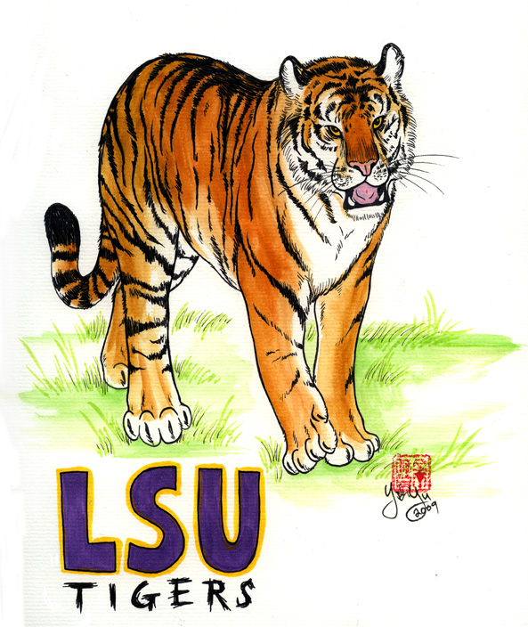 593x704 Lsu Tigers By Kiriska