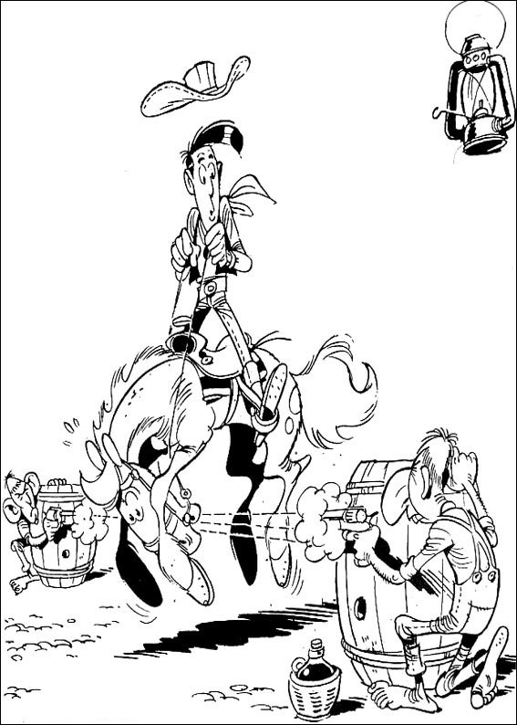 567x794 Kids N 64 Coloring Pages Of Lucky Luke
