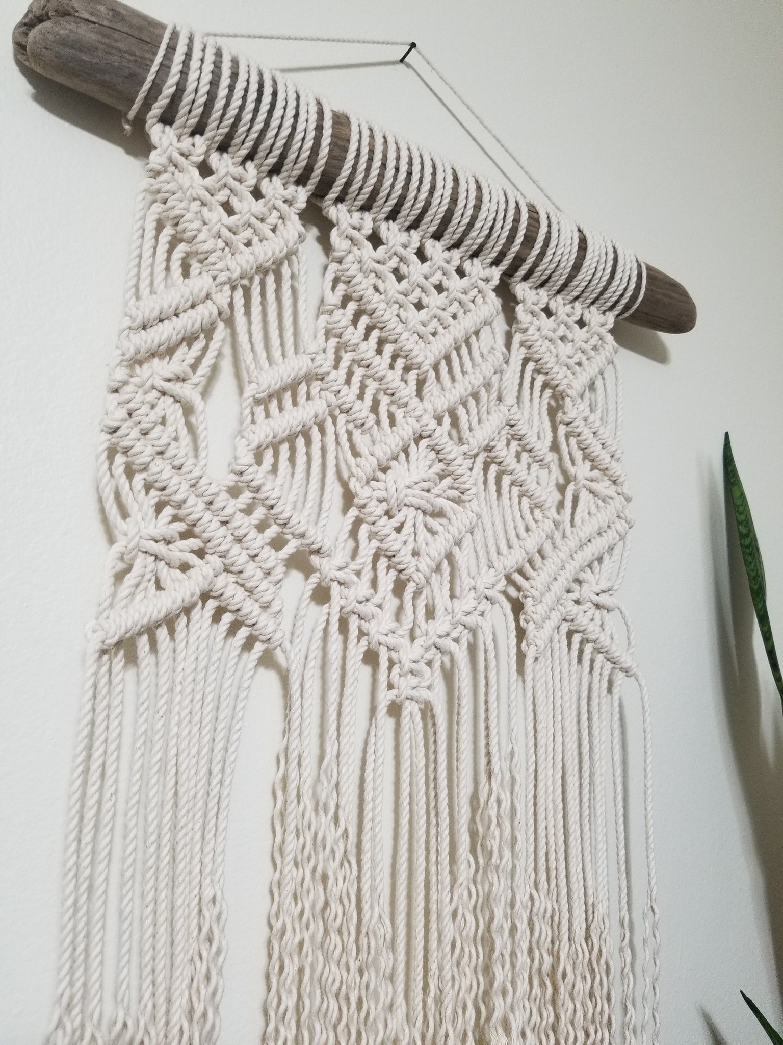 1536x2048 Medium Macrame Wall Hanging On Driftwood
