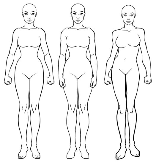 Male Body Drawing Template