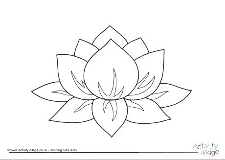 460x327 Lotus Flower Coloring Page Lotus Flower Mandala Coloring Pages