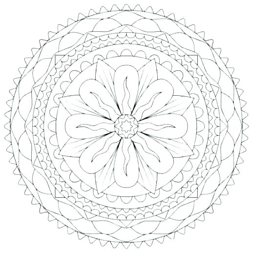 518x518 Luxury Flower Mandala Coloring Pages Or Lotus Flower Coloring Page